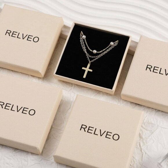 🆕 Relveo Trendy Chain Bracelet Women Gold Stackable Snake Figaro Pack Jewelry - Picture 7 of 7